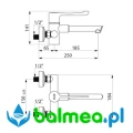 Sekwencyjna, ścienna bateria termostatyczna SECURITHERM do umywalki - rysunek.jpg