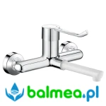 Ścienna bateria z regulatorem ciśnienia do umywalki