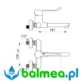 Ścienna bateria z regulatorem ciśnienia do umywalki - rysunek.jpg