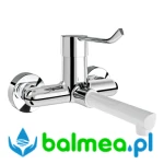 Ścienna bateria z regulatorem ciśnienia do umywalki