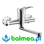 Ścienna bateria z regulatorem ciśnienia do umywalki