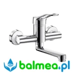 Mechaniczna bateria ścienna do umywalki