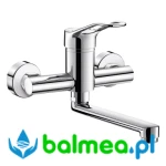 Ścienna bateria mechaniczna do umywalki