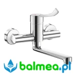 Ścienna bateria mechaniczna do umywalki