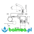 Elektroniczny dozownik mydła BINOPTIC 0,5 L - rysunek.jpg