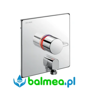 Podtynkowa, sekwencyjna, termostatyczna bateria natryskowa z kolankiem