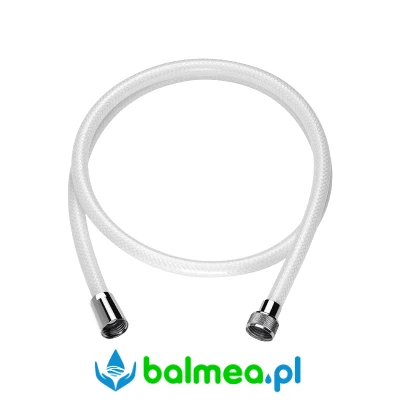 Zbrojony wąż z białego PVC.webp