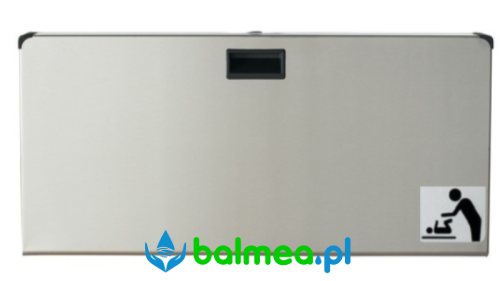 Przewijak ścienny Impeco BABH85 - stal nierdzewna, panel przedni.jpg