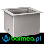 Rękaw wrzutowy pojemnika na odpady RODAN stal nierdzewna