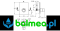 Bateria prysznicowa podtynkowa F3 FRANKE F3SM2004 rysunek techniczny.png