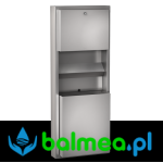 Natynkowy zestaw:  pojemnik na ręczniki, kosz na odpady 23 l, dozownik mydła 800 ml RODAN