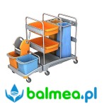 Zestaw do sprzątania Splast TSZ-0017 dwuwiadrowy,  dwuworkowy z kuwetami