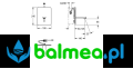 Bateria umywalkowa F3 FRANKE F3EV1010 rysunek techniczny.png