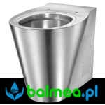 Miska WC stojąca ze stali nierdzewnej BCN P