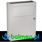 Kosz naścienny na damskie odpady RODAN 6 l stal nierdzewna