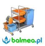 Zestaw do sprzątania Splast TSZ-0019 dwuwiadrowy z workami na śmieci i kuwetami