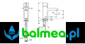 Bateria umywalkowa F5 FRANKE F5SM1001 rysunek techniczny.png